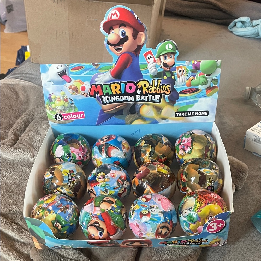 Mario Rabbids Kingdom Battle Surprise Balls one dozen new with display